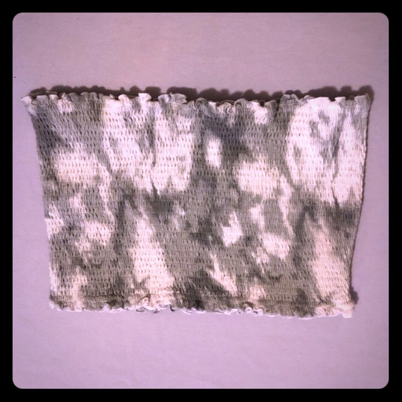 PINK Victoria's Secret Tops - Victoria's Secret PINK gray tie dye tube top/bra